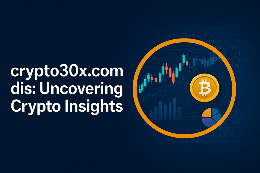 Visual representation of crypto insights and analysis tools from crypto30x.com dis