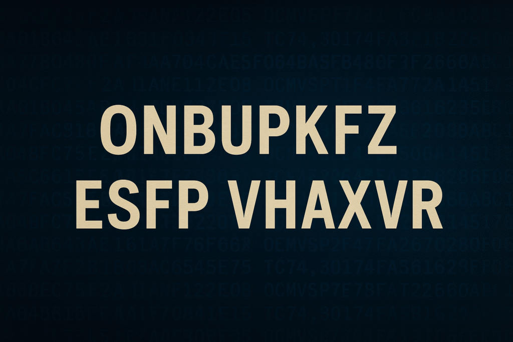 Mysterious coded phrase on a dark digital background
