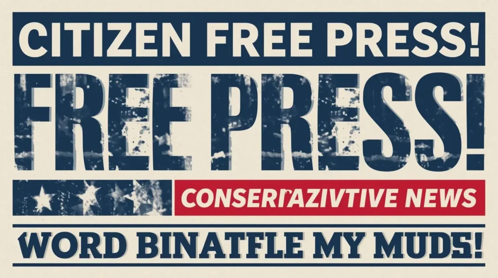 Citizen Free Press logo representing a conservative news outlet with a focus on current events and opinions.