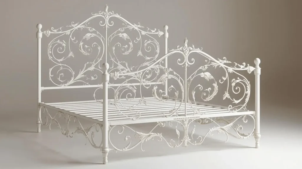 Jernsenger White iron bed
